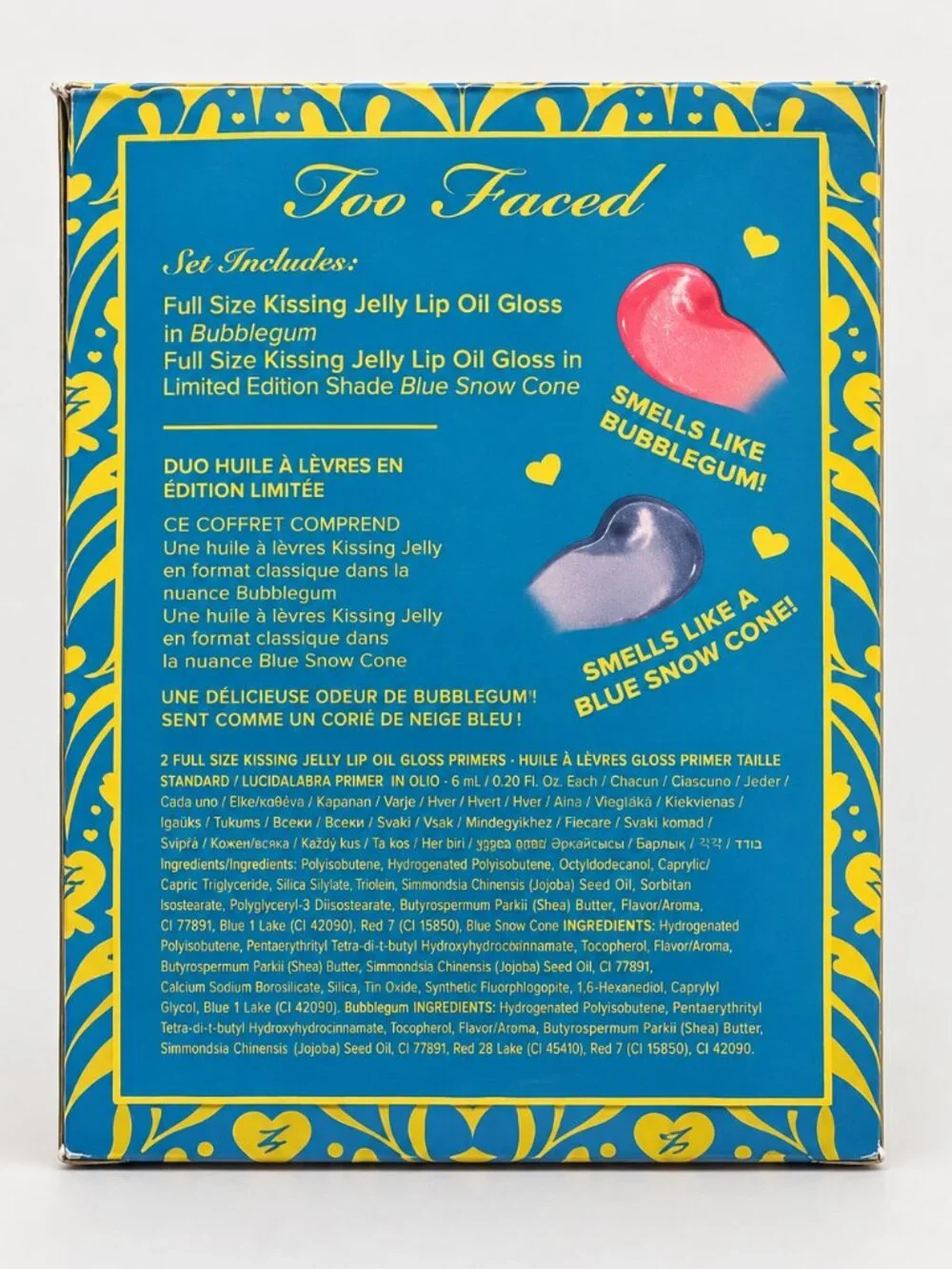 Too Faced Kissing Jelly Twice Upon A Time Lip Oil Gloss Duo Limited Edition